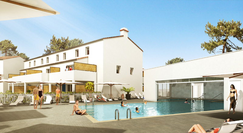 Le Domaine des Pins une résidence tourisme exploitée par Odalys Campus à Noirmoutier en l’Île,