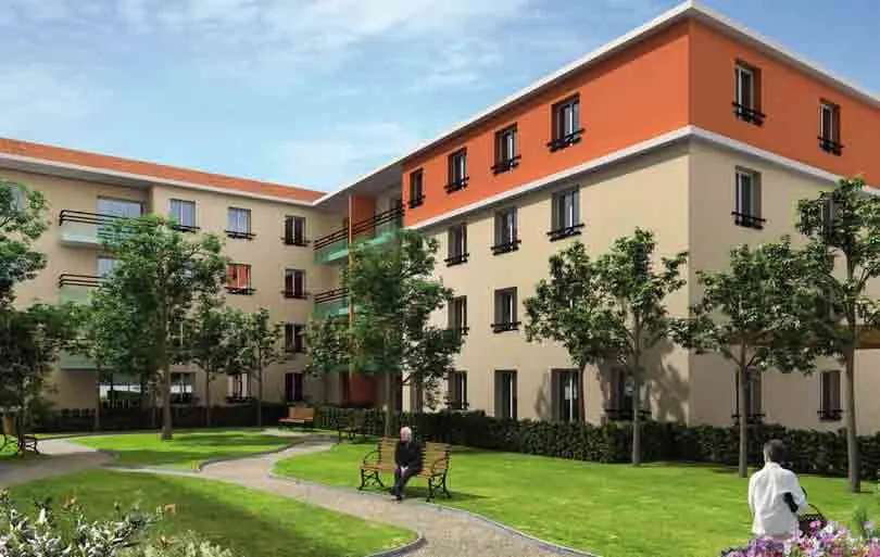 Le Hameau de la Source un Ehpad exploité par Clariane à Saint-Fons