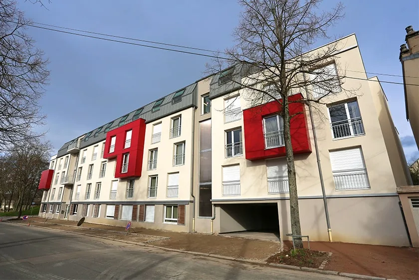 Les Académies des Ducs une résidence étudiante exploitée par Logifac (OHLE) à Dijon, 