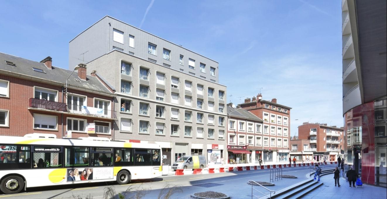 Les Estudiantines du Beffroi une résidence étudiante exploitée par Nemea à Amiens, 