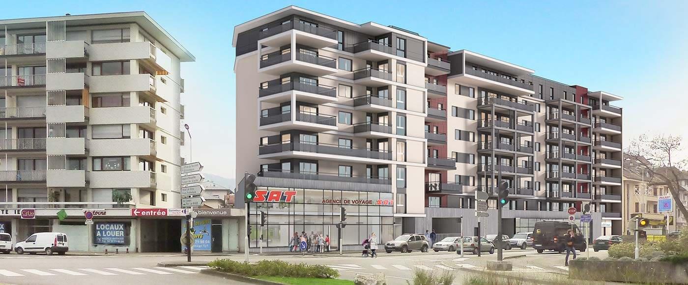 Carre Chablais une résidence seniors à la revente exploitée par Cogedim à Thonon les Bains
