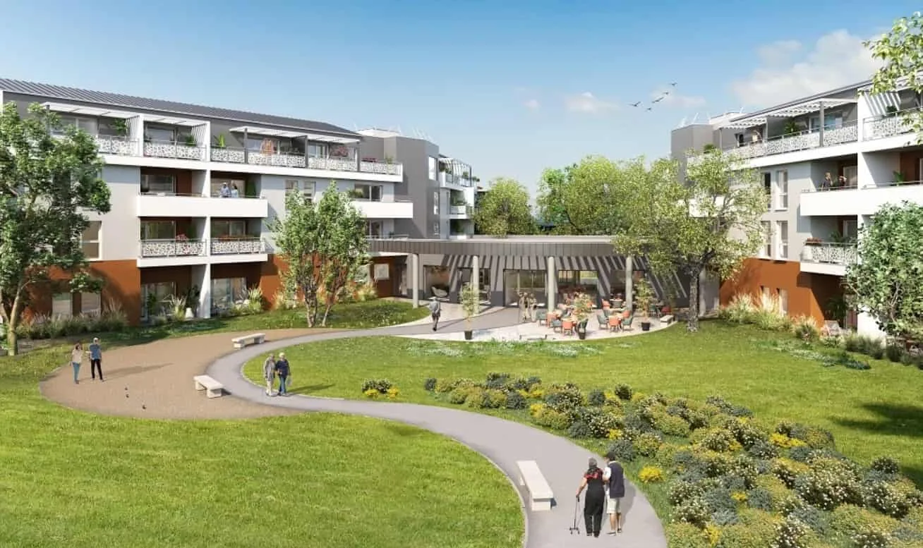 L'Abricotine une résidence seniors à la revente exploitée par Domitys à Valence