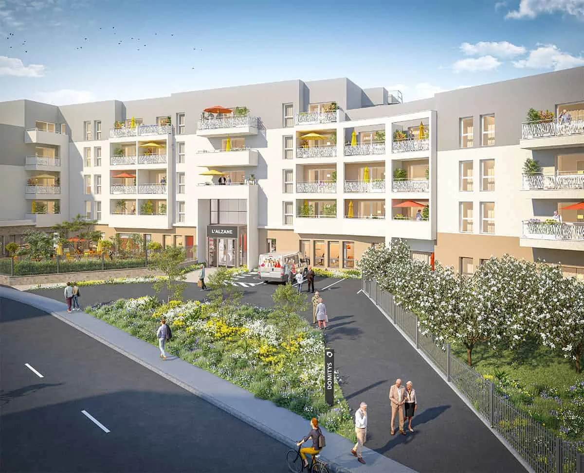 L'Alezane une résidence seniors à la revente exploitée par Domitys à Saint-Lô