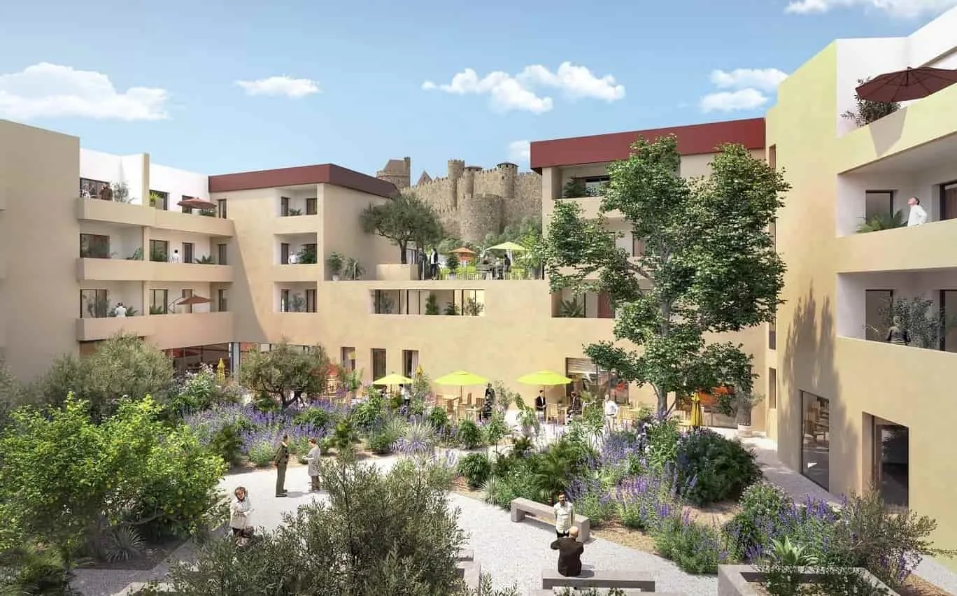 Carmina une résidence seniors à la revente exploitée par Domitys à Carcassonne