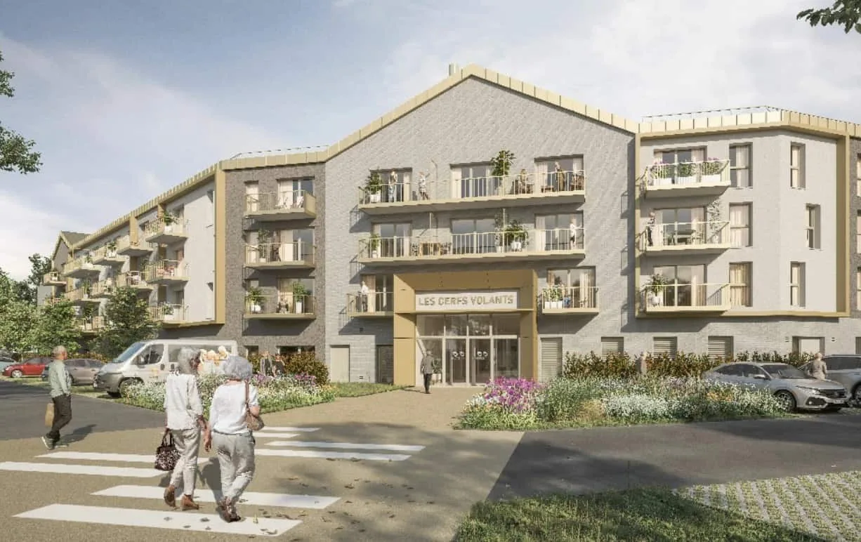 Les Cerfs-Volants une résidence seniors à la revente exploitée par Domitys à Berck