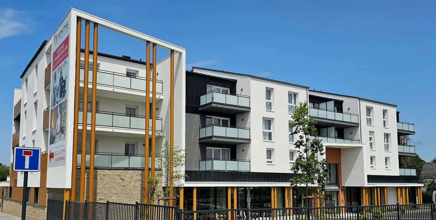 Les Colombines une résidence seniors à la revente exploitée par Domitys à Thorigné-Fouillard