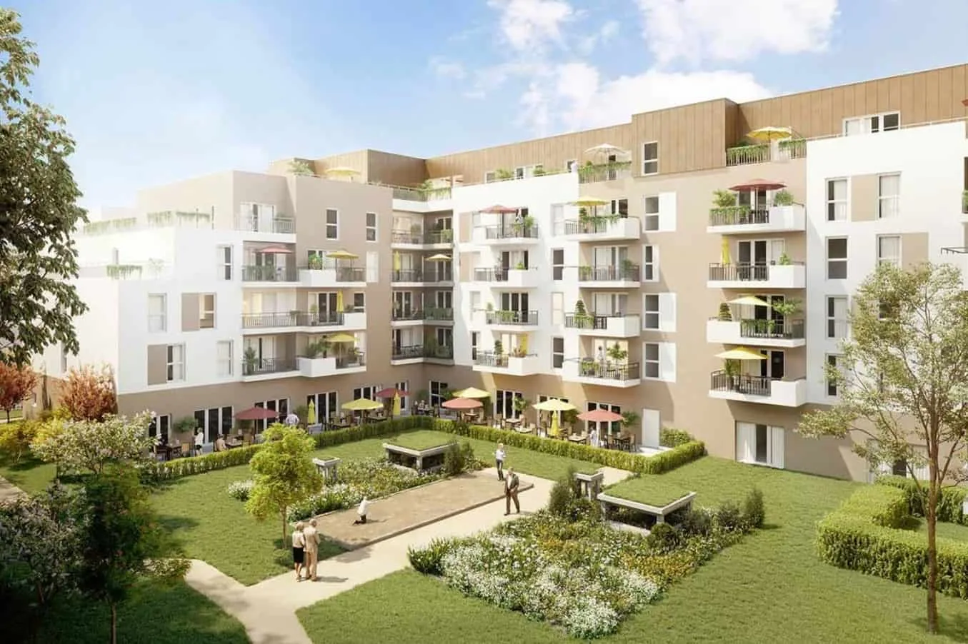 L'Edito une résidence seniors à la revente exploitée par Domitys à Amiens