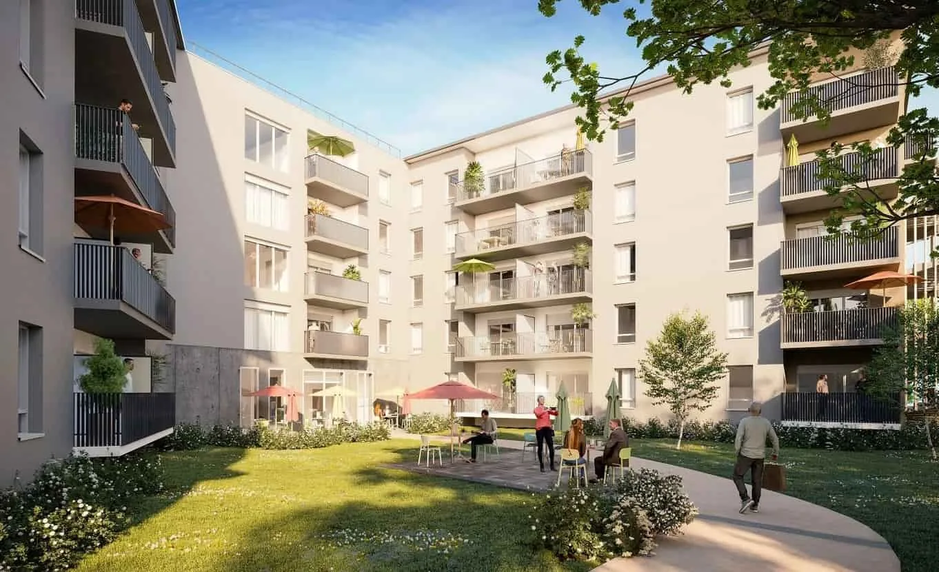 Marguerite une résidence seniors à la revente exploitée par Domitys à Bourg-en-Bresse