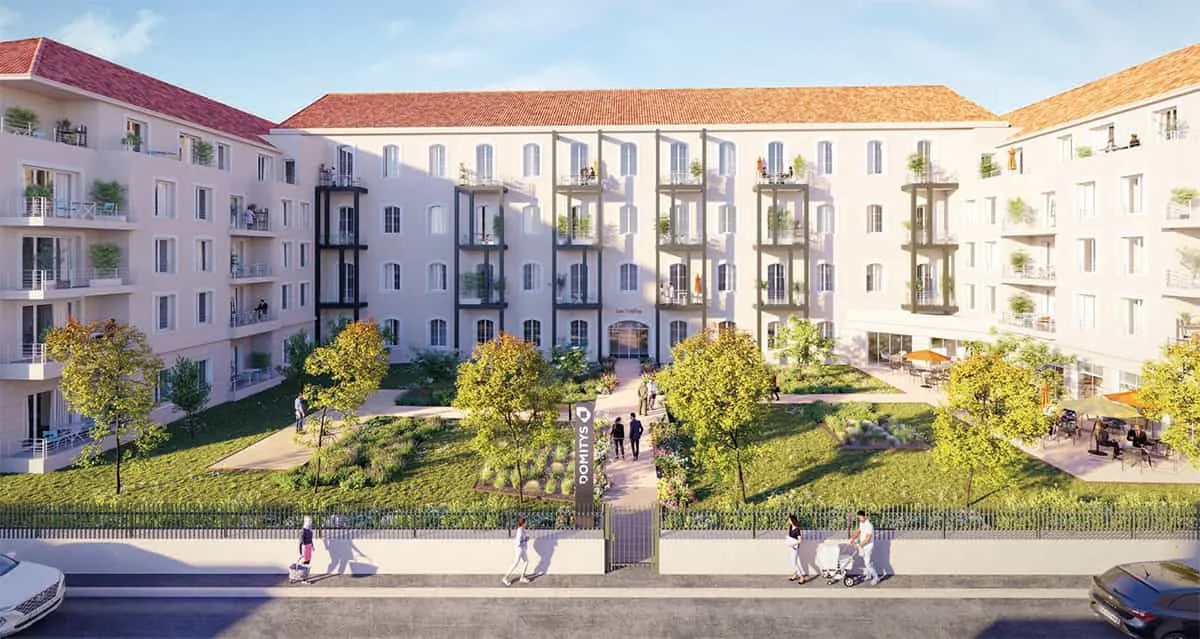Les Trèfles une résidence seniors à la revente exploitée par Domitys à Châtellerault